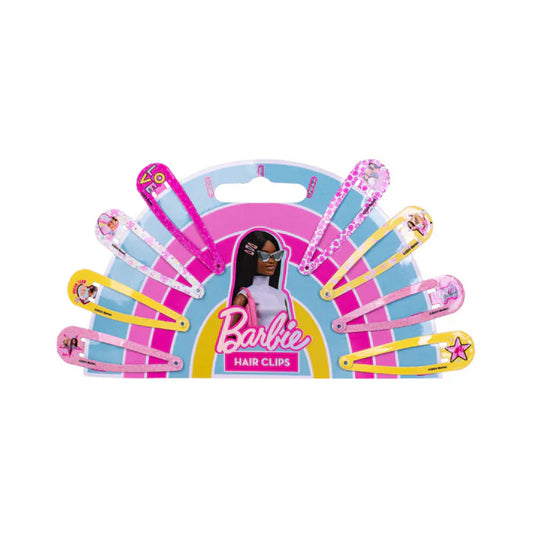 Barbie Hair Clips 8 Pack – Colourful & Stylish Hair Accessories for Girls