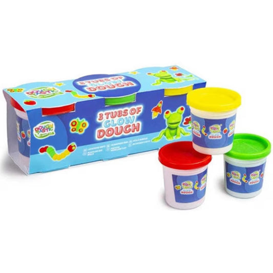 Glow in the Dark Dough – 3 Large Tubs of Creative, Glowing Fun!