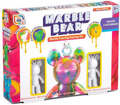 2PK Marble Bear Keyring Set – 2 Assorted Cute & Collectible Designs