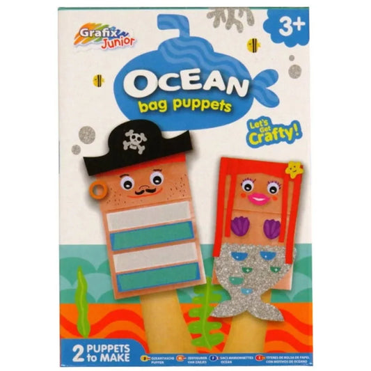 Grafix Junior Craft Box Kits – Make a Splash with Ocean Bag Puppets