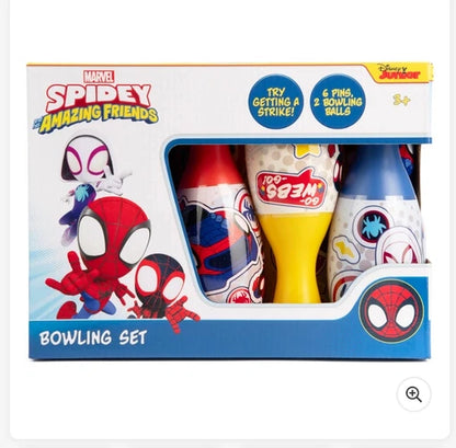 Marvel Spidey and His Amazing Friends Spidey Bowling Set – Fun Action Bowling Game for Kids