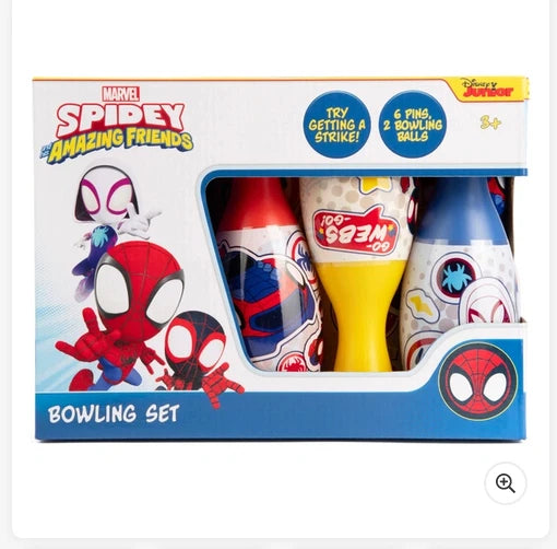 Marvel Spidey and His Amazing Friends Spidey Bowling Set – Fun Action Bowling Game for Kids
