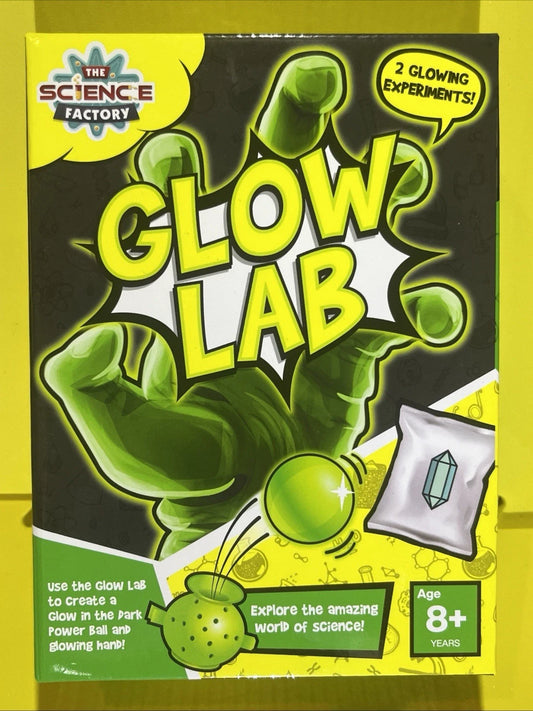 Science Factory Make Your Own Glow Lab – Glow-in-the-Dark Experiments for Kids 8+