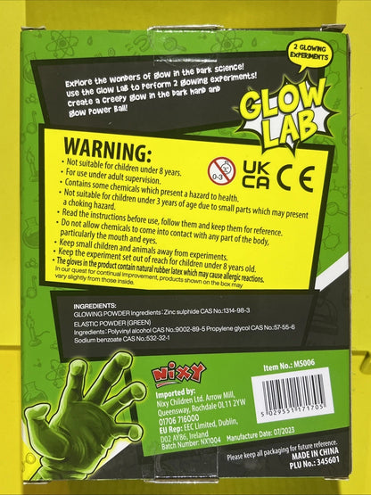 Science Factory Make Your Own Glow Lab – Glow-in-the-Dark Experiments for Kids 8+