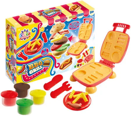 BBQ Grill Mega Dough Set – Creative Play for Kids