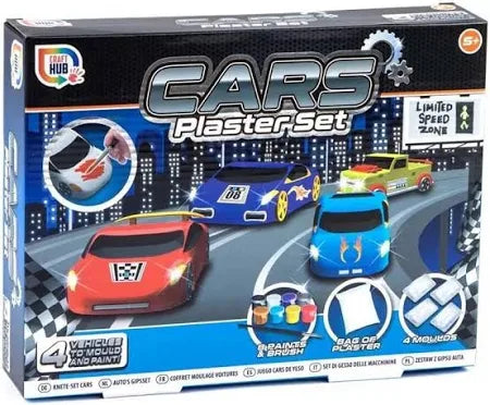 Cars Plaster Craft Set – Mould & Paint Your Own Vehicles 4 Pack 🚗🎨