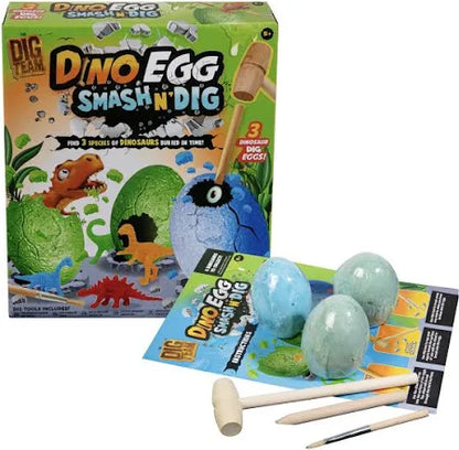 Dino Egg Smash n Dig | Excavation Toy for Kids with Hidden Dinosaur Surprise