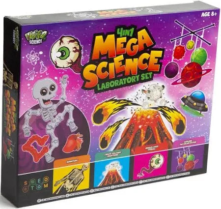 4-in-1 Mega Science Skeletons & Eyeballs Laboratory Kit – Educational STEM Toy for Kids