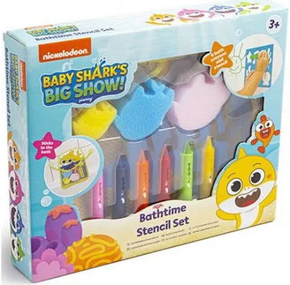 Baby Shark Bathtime Stencil Set – Creative Bath Toy for Toddlers & Kids