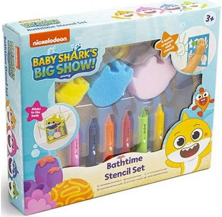 Baby Shark Bathtime Stencil Set – Creative Bath Toy for Toddlers & Kids