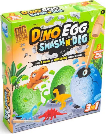 Dino Egg Smash n Dig | Excavation Toy for Kids with Hidden Dinosaur Surprise