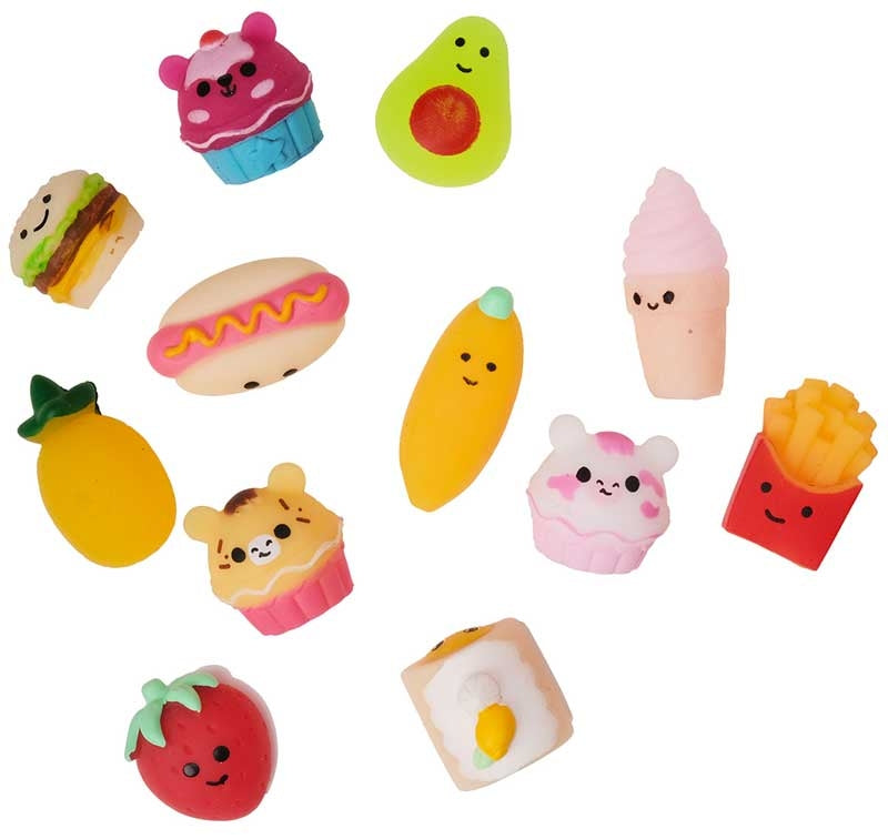 Squish-umz Sensory Squishy Toys 6-Pack – Mini Foodie Fun for Kids Ages 3+