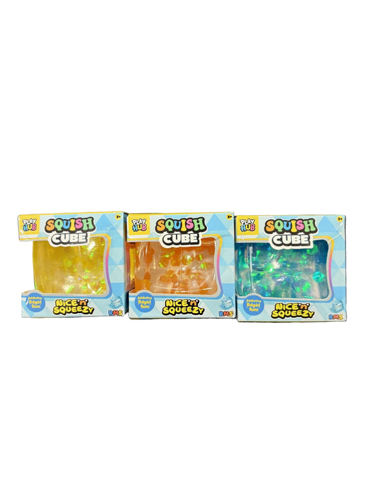 Squish Cube –  Cube Stress Balls for Kids & Adults 🧊