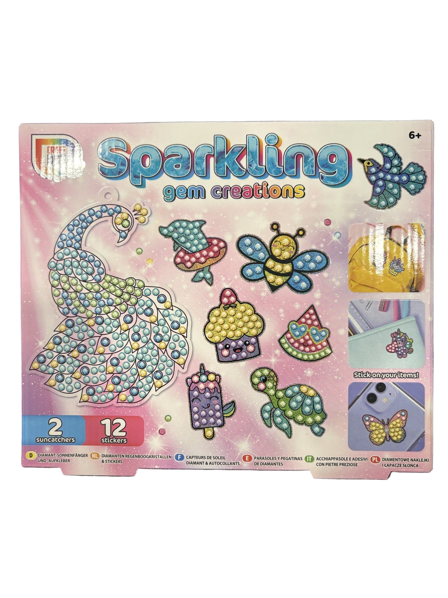 Sparkling Gem Creations – DIY Suncatcher Craft Kit for Kids