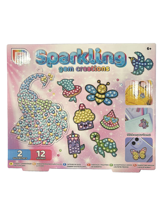 Sparkling Gem Creations – DIY Suncatcher Craft Kit for Kids