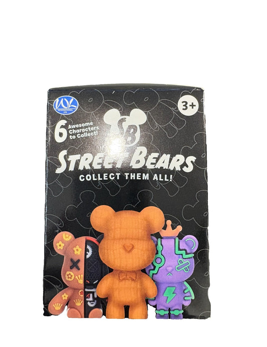 8cm Street Bears Blind Box | 6 Assorted Collectible Figures | Surprise Toy Miniatures for Kids & Collectors