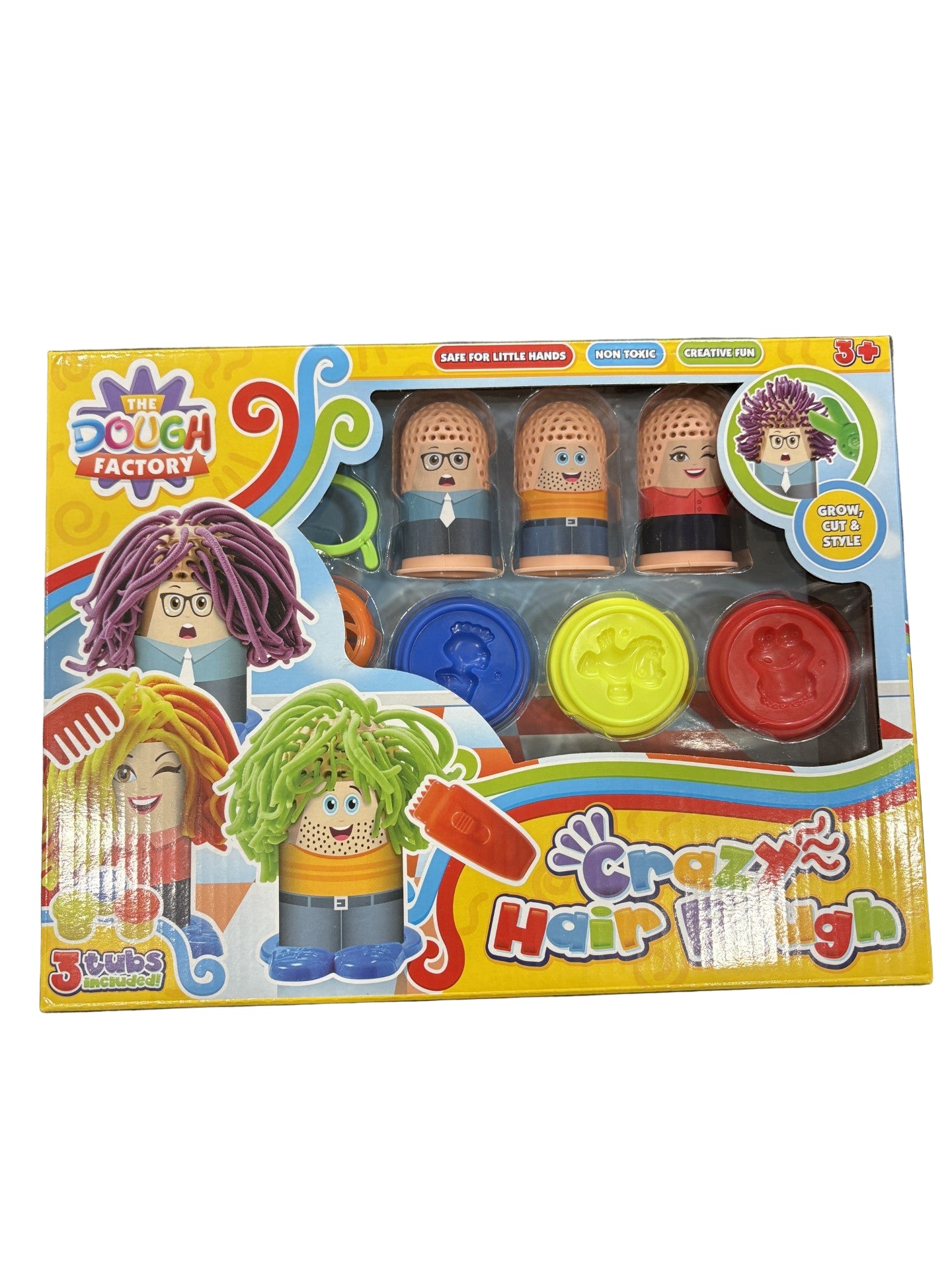 Crazy Hair Salon Dough Set –  Styling Playset for Kids