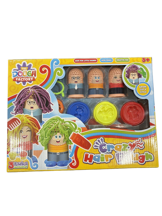Crazy Hair Salon Dough Set –  Styling Playset for Kids