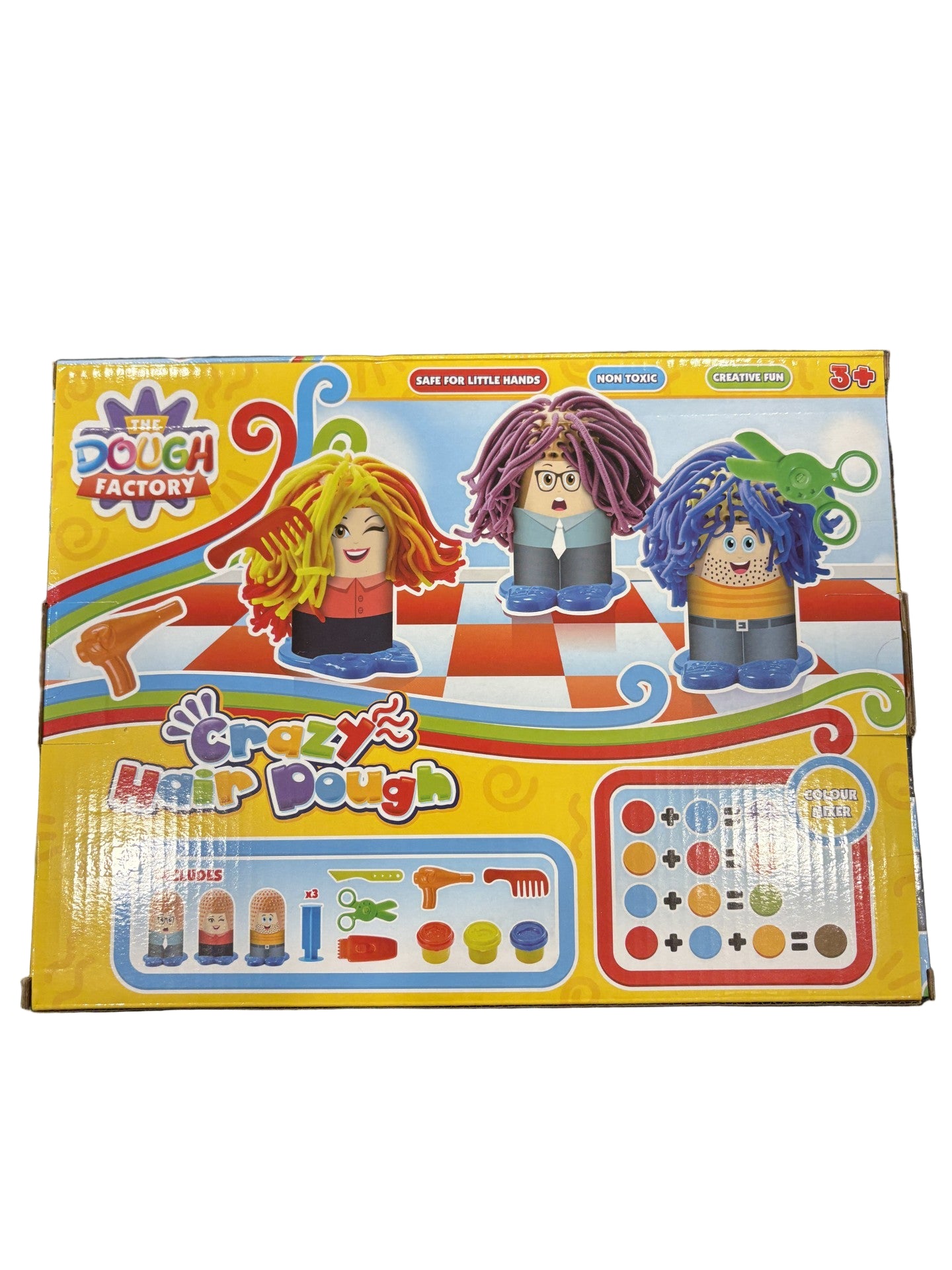Crazy Hair Salon Dough Set –  Styling Playset for Kids