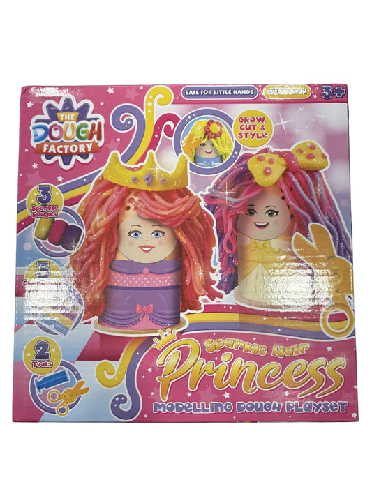 Sparkle Hair Princess Modelling Dough Playset – Creative Hair Styling Fun for Kids