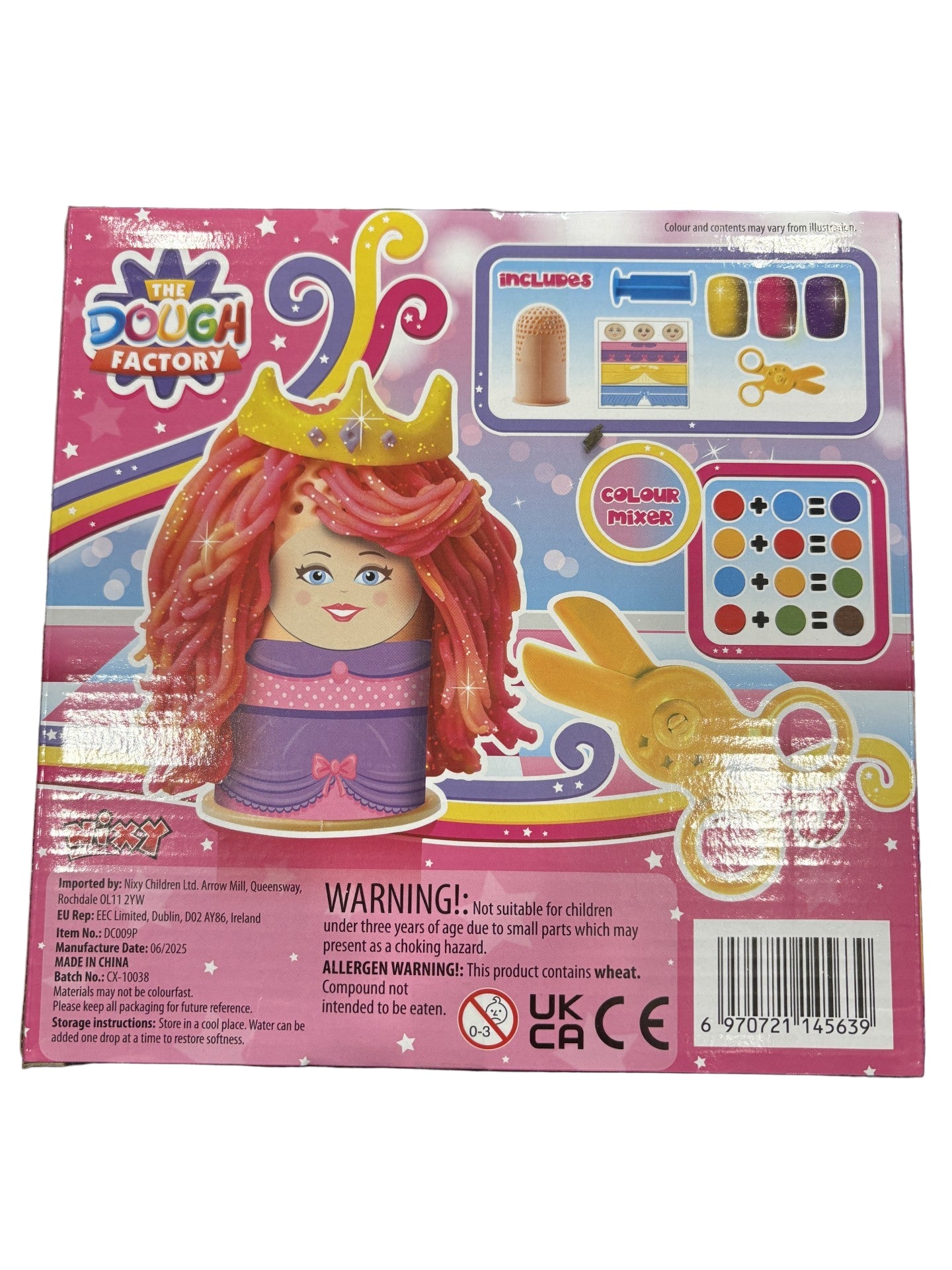 Sparkle Hair Princess Modelling Dough Playset – Creative Hair Styling Fun for Kids