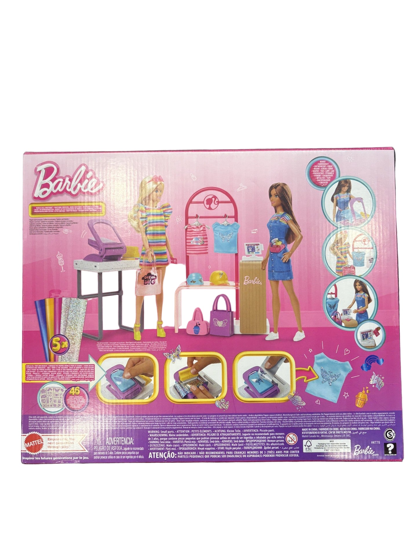 Barbie Make & Sell Boutique Playset – Design & Create