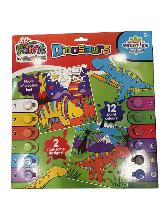 Paint by Number – Dinosaur Creative Art Kit for Kids & Beginners