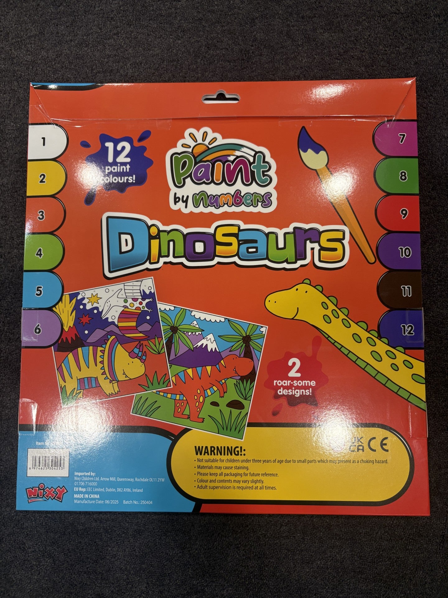 Paint by Number – Dinosaur Creative Art Kit for Kids & Beginners