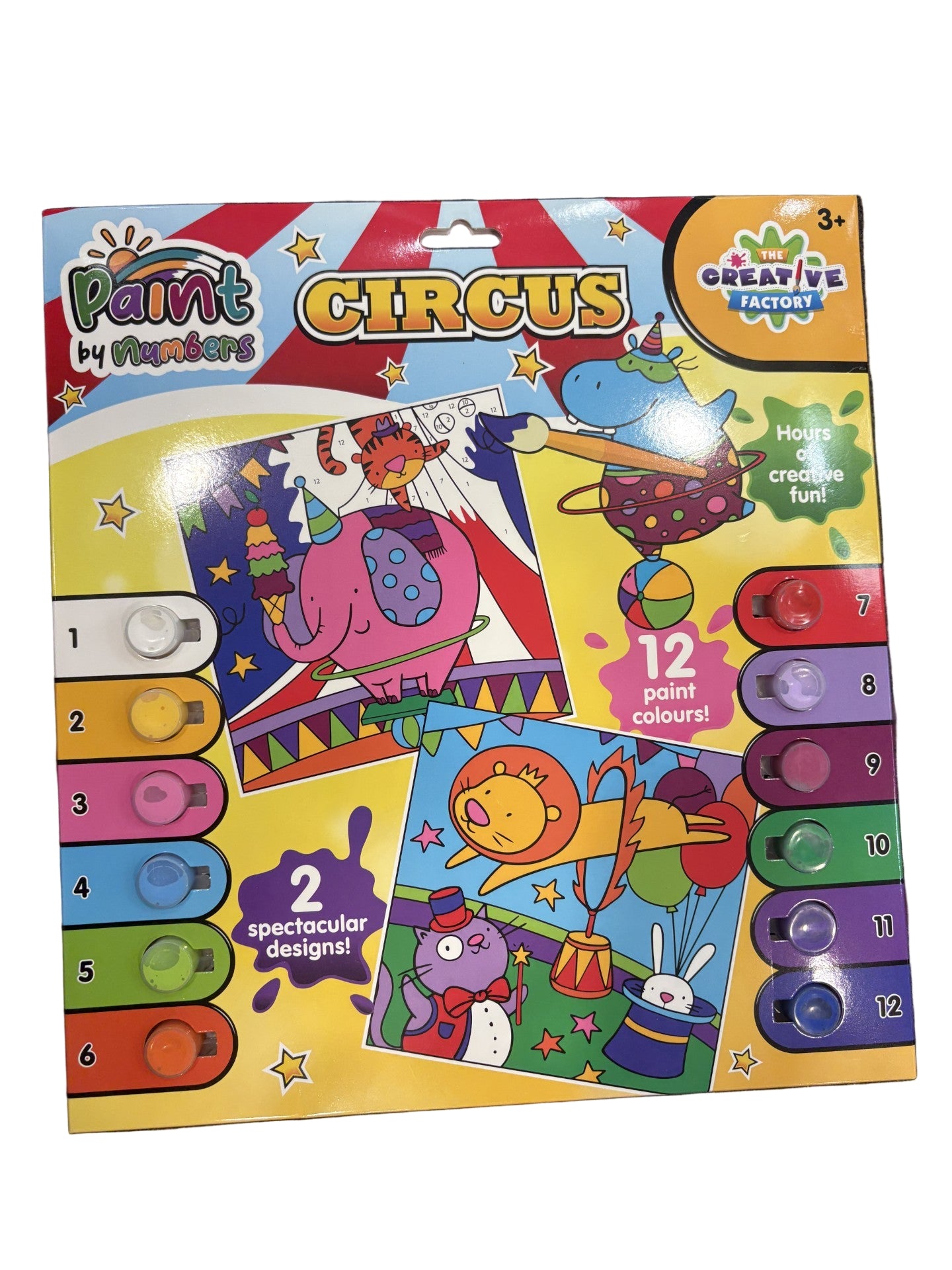 Paint by Number Circus – Creative Art Kit for Kids & Beginners