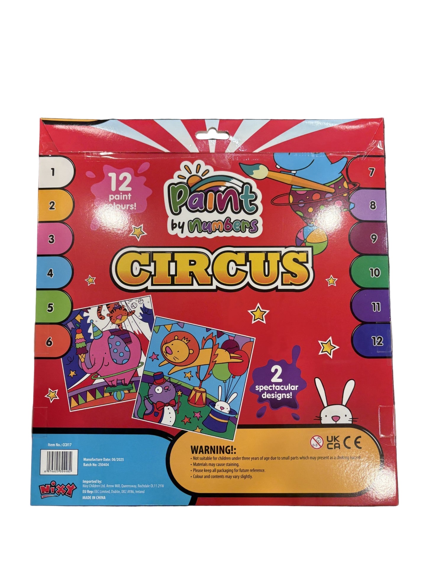 Paint by Number Circus – Creative Art Kit for Kids & Beginners