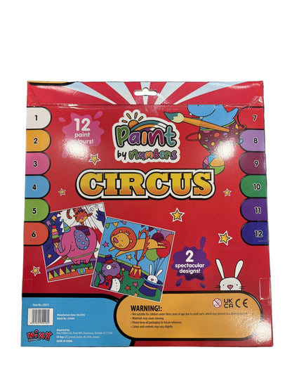 Paint by Number Circus – Creative Art Kit for Kids & Beginners