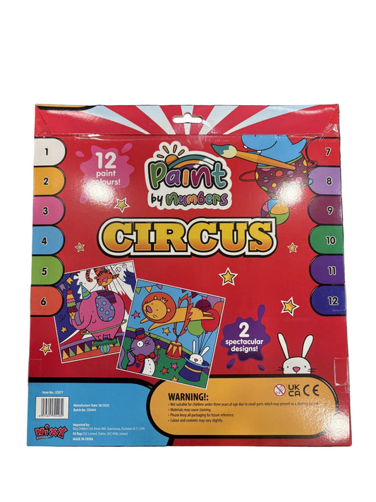Paint by Number Circus – Creative Art Kit for Kids & Beginners