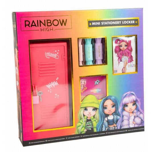 Rainbow High Mini Stationery Locker – Surprise Character Notebook for Kids & Tweens