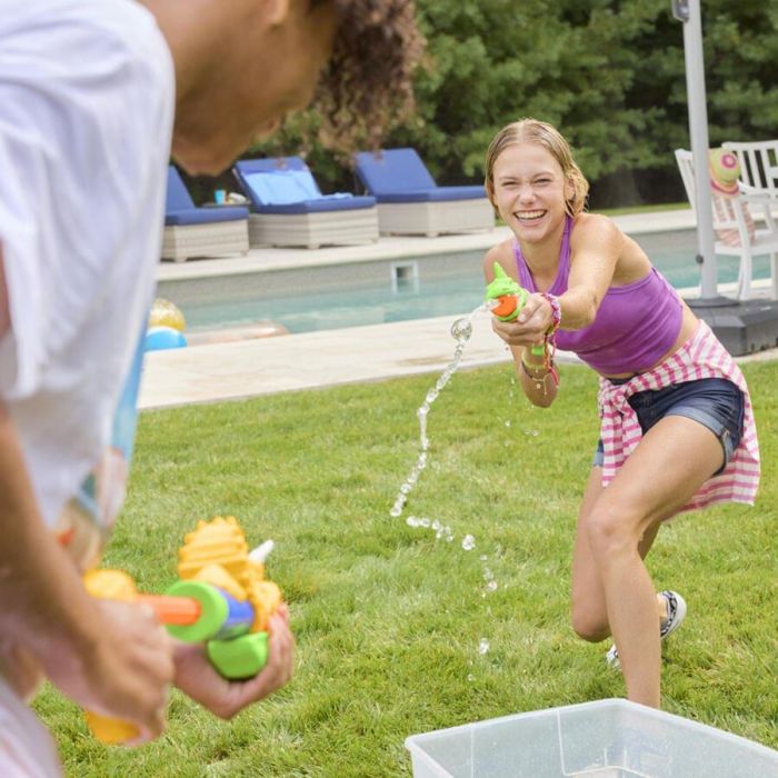 Nerf Super Soaker Dino Splashers 2‑Pack – DinoSquad Water Blasters with Triceratops & Spinosaurus Designs (Ages 6+)
